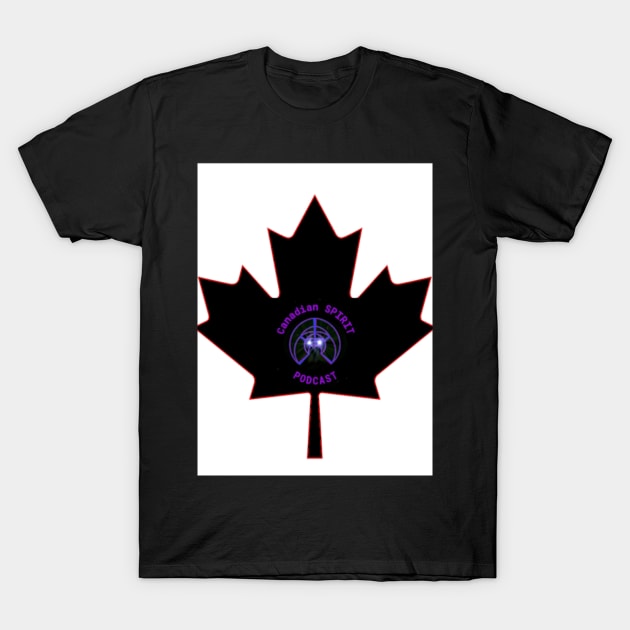 Canadian SPIRIT Black Maple T-Shirt by Canadian_SPIRIT